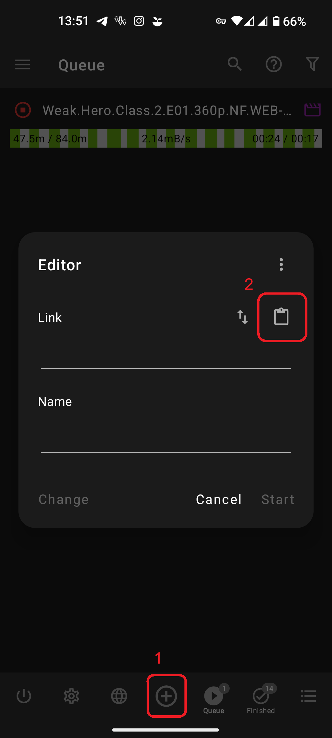 اضافه کردن دانلود جدید در اندروید